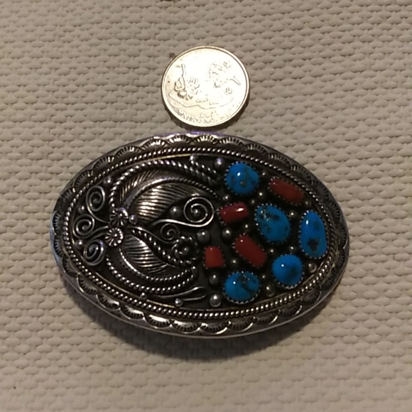 Sterling Silver Belt Buckle - Picture 5 of 6